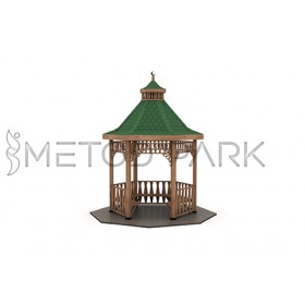 50 K Wooden Hexagonal Gazebo